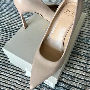 Marc Fisher LTD "Sassie" Natural Leather Pumps